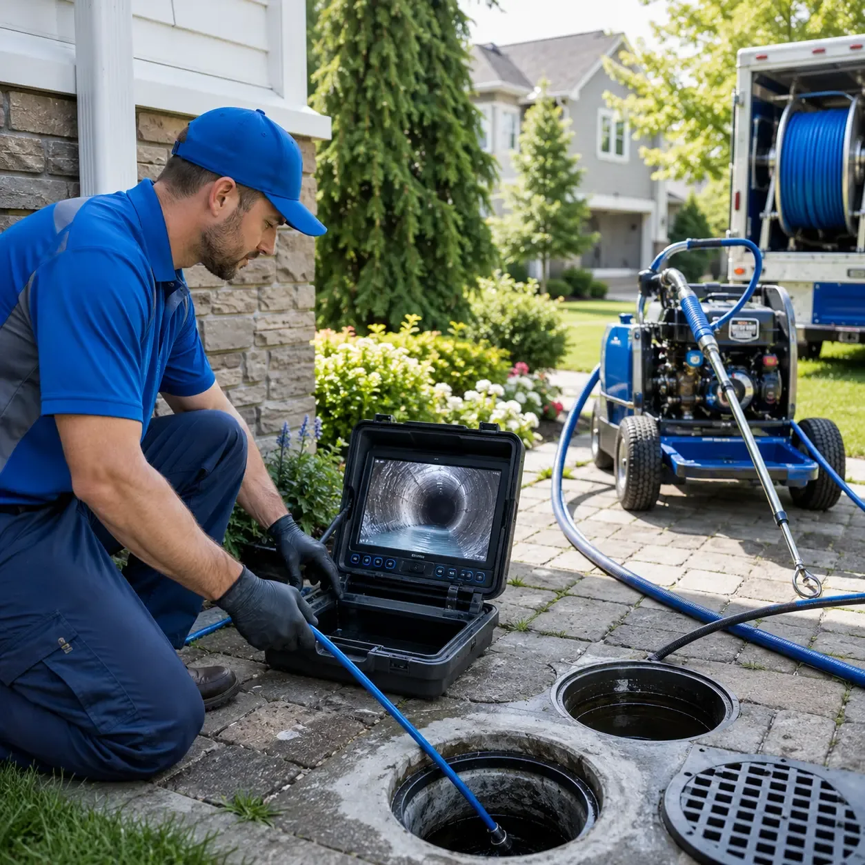 Outdoor drain cleaning professionals serving Wellsville, PA